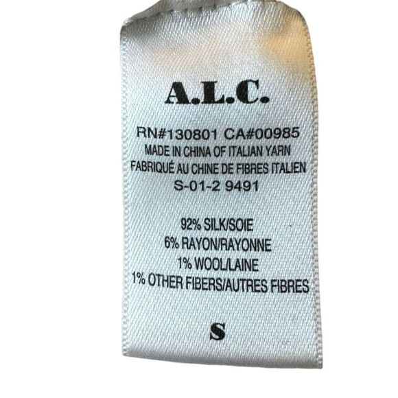 ALC Sleeveless Popcorn Silk Fringe Boho Size Small - Picture 4 of 9